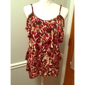 Ruffled Top in Autumn colors